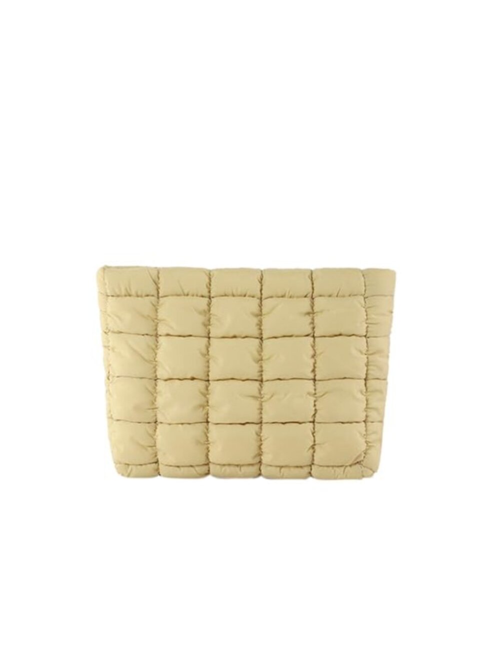 Puffy Quilted Makeup Bag Cosmetic Travel Pouch Zipper Clutch for Women